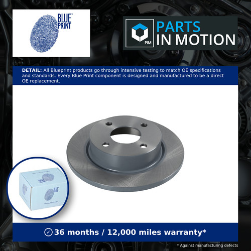 Brake discs pair solid fits - discs,