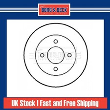 2x Brake Discs Solid For